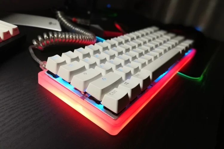 Kbdfans Tofu60 Acrylic Case Keyboard Kit Dz60 Soldering Pcb Transparent Housing 60 Poker Layout