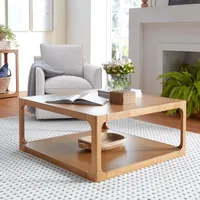 Haven Coffee Table, Living Room, Warm Brown 1