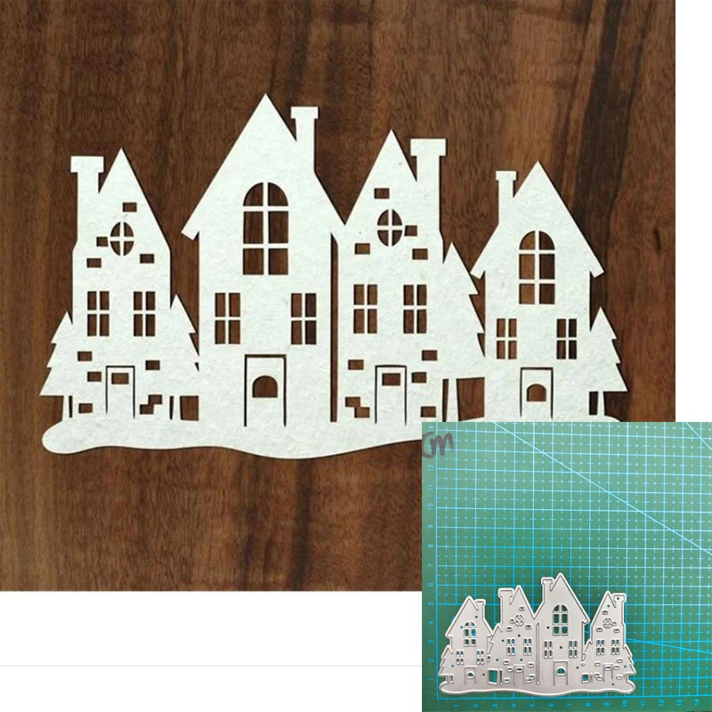 

NEW Houses Metal Cutting Dies Stencils for Decoration DIY Photo Scrapbooking Embossing Paper Templates Molds Crafts