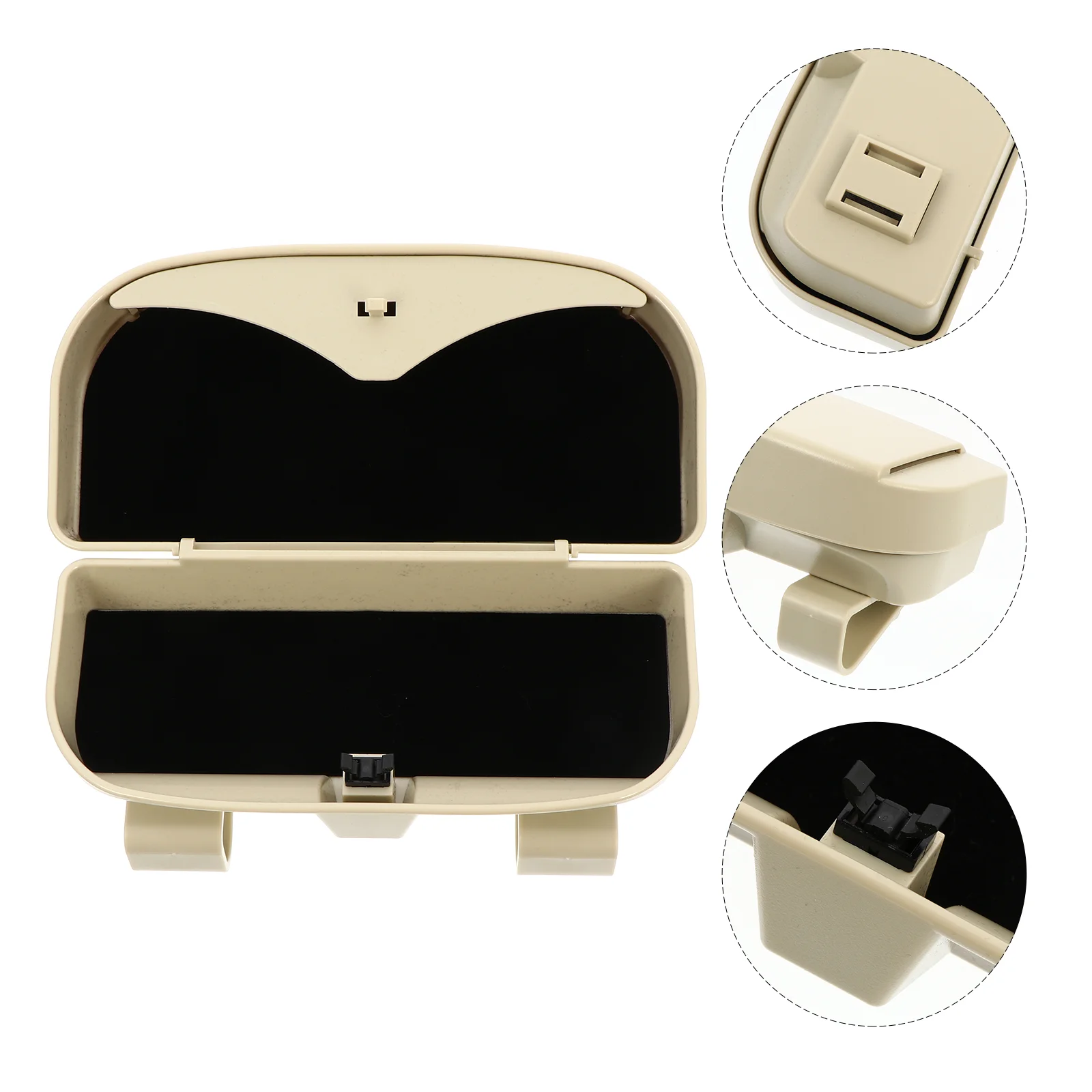 

Eyeglasses Container Plastic Car Glasses Case Sunglasses Storage Box Organizer