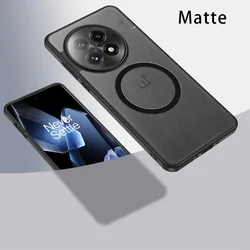 Enhanced Transparent Protective Phone Case with Camera Shield for OnePlus Ace 3V (Black With Magsafe)