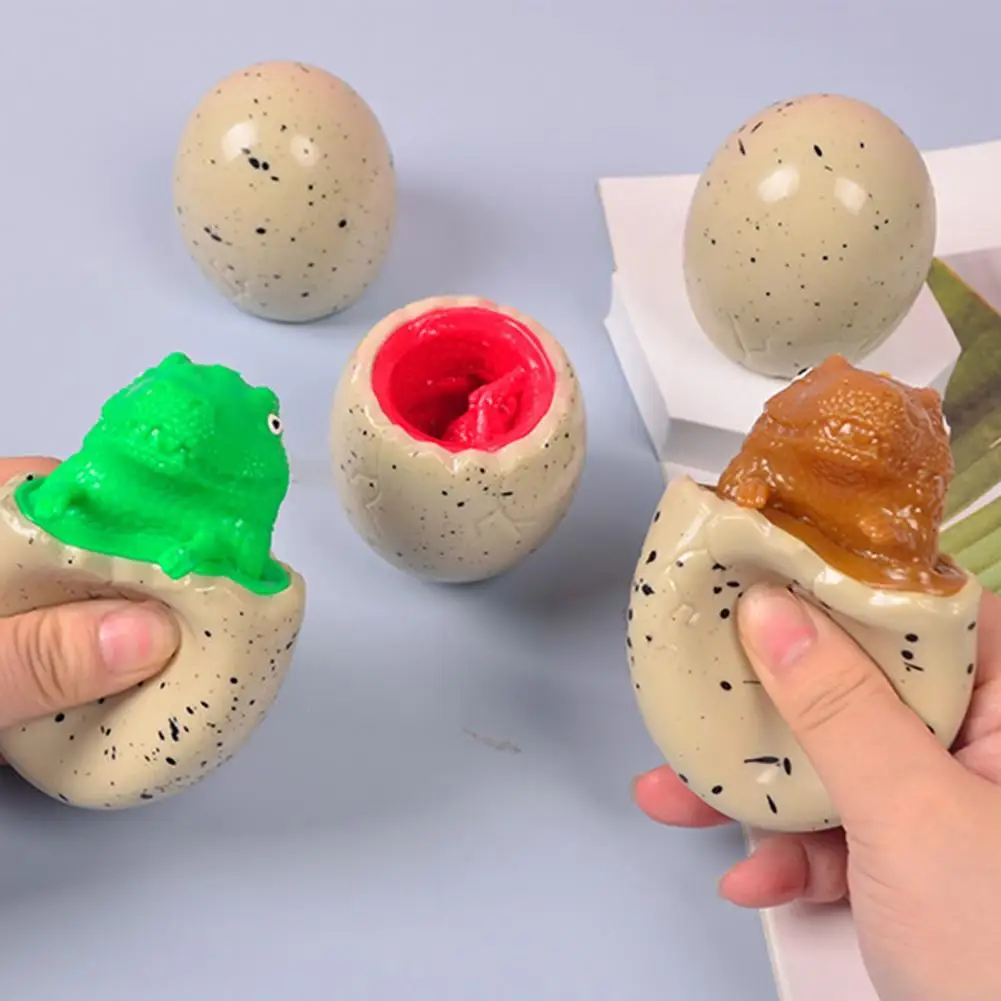 

Interesting Squeeze Fidget Toy Soft TPR Cute Stress Relief Toy Squeezing Dinosaur Egg Anti-stress Toy