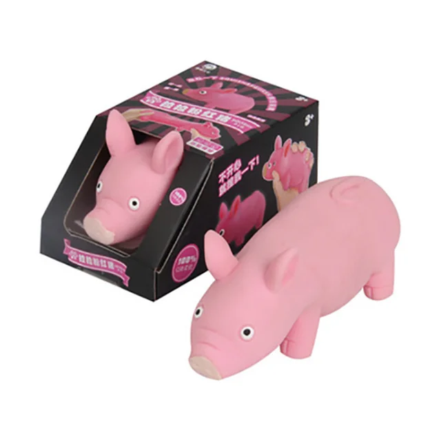 Antistress Toy Funny Pink Pig Squeeze Toys Rubber Animal Models Venting Wacky Slow Rebound Toys Simulation Toy Pig 5