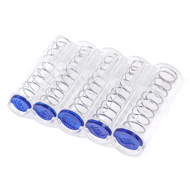 

High Quality 1PC Creative Storage Coins Purse Storage Box Euro Coin Dispenser Coin Holder Case Wallet Holders Money Boxe