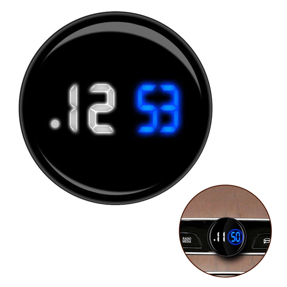 Car Interior Clock For Van Vehicle Watch Car Supplies Novelty Waterproof Clock Touch Type Auto Luminous-Waterproof