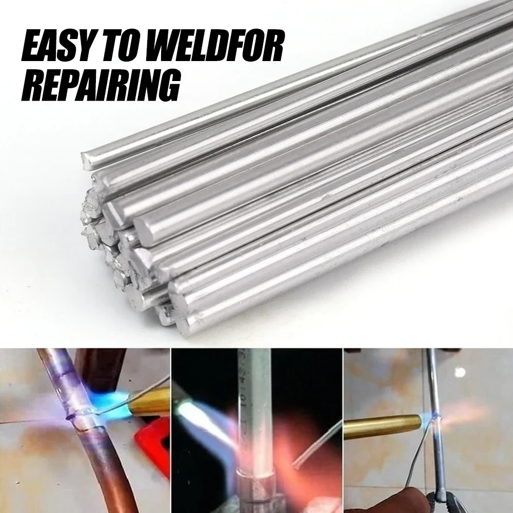 Low Temperature Welding Rods welding rods aluminum welding rods Universal Wire Weld Melt Aluminum Rod For Soldering Aluminum Copper Iron Brazing Weld Bar 10/20Pcs