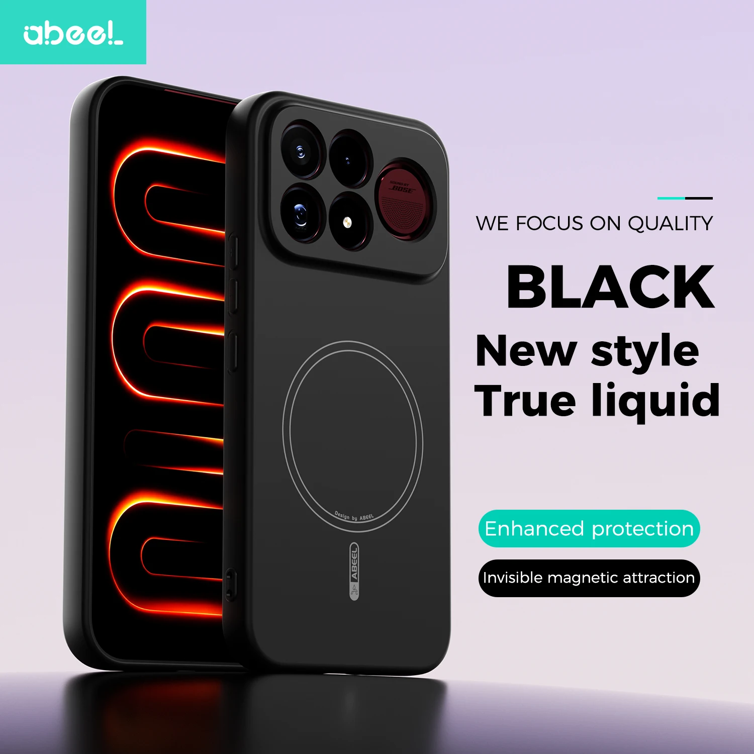 Skin-Friendly Magnetic Liquid Silicone Anti-Drop Phone Case Cover