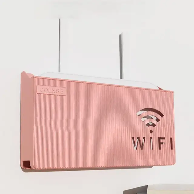 Wifi Útválasztó Tárolódoboz Falra Szerelt Dobozok Otthoni Dekoratív Hider Rack Kábelszervező Dobozához A Nappalihoz - Image 3