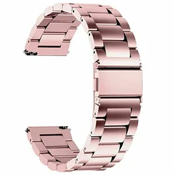 Premium Stainless Steel Quick Release Watch Strap - Versatile Fit - 22mm (Pink)