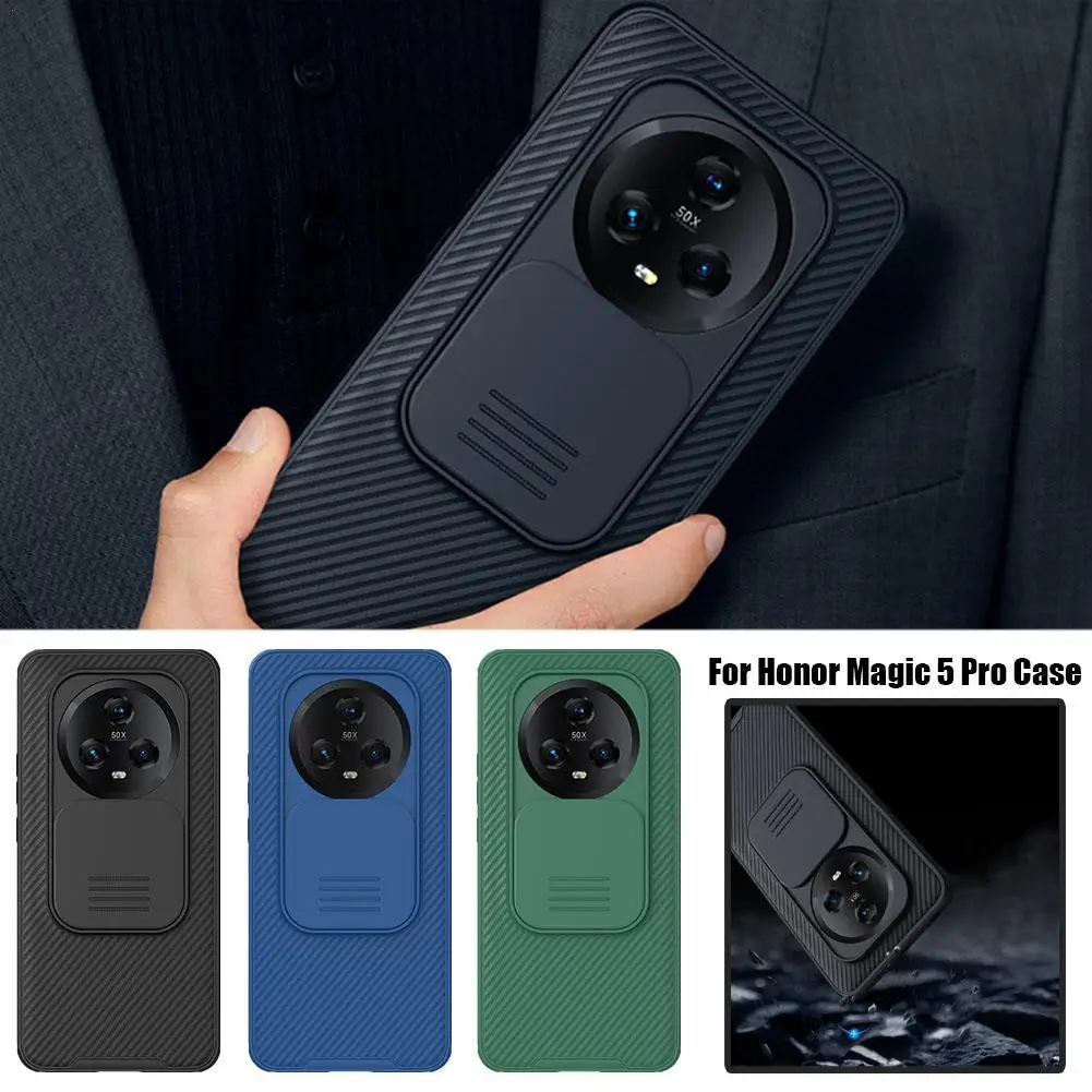 Per Huawei Honor Magic 5 Pro Custodia Nillkin Camshield Slide Camera Case Slim Glassato Per Honor Magic 5 / 5 Pro Copriobiettivo