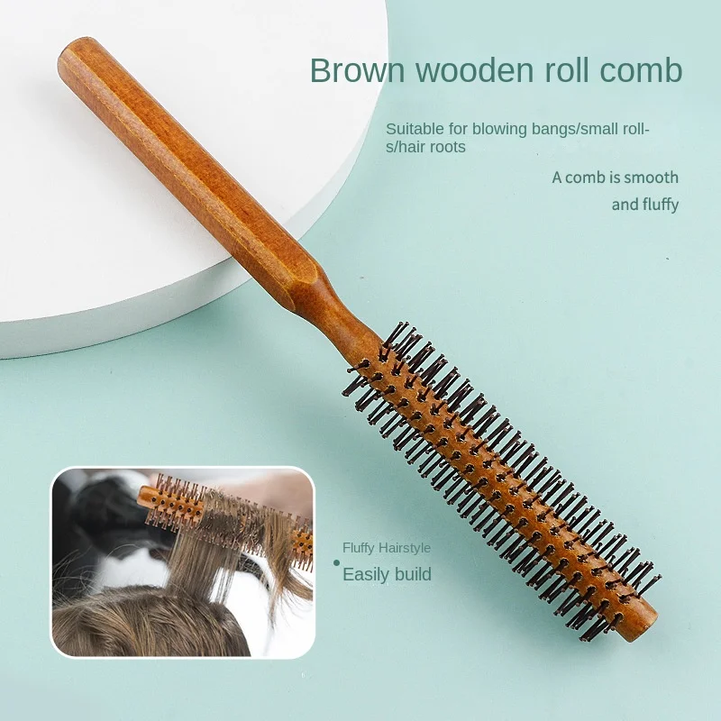 Pointed Tail Aluminum Tube Curly Hair Comb Hairstyle Massager Hairbrush Dressing Salon Barber Comb New Spiral 4