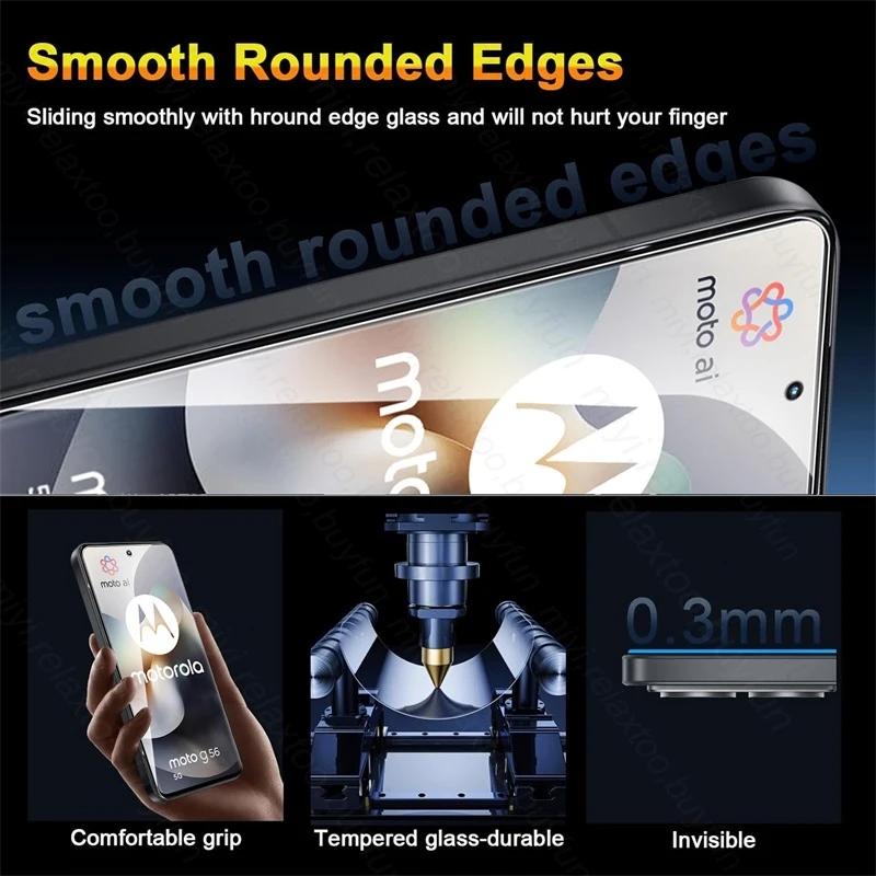 Premium Clear Tempered Glass Screen Protector - 9H Hardness, Explosion-Proof Film
