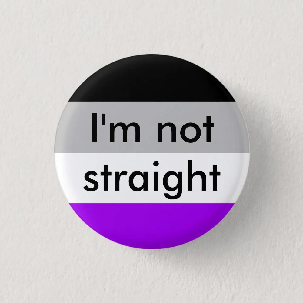 

Asexual Pride I M не прямая мягкая булавка на воротник модная забавная шляпа металлический декор одежда значок на лацкан подарок милый любимый