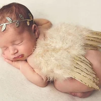 Newborn Photography Accessories Wing Baby Photo Props Handmade Costumes For Infants Fotografia Crochet Costumes For Baby New 1