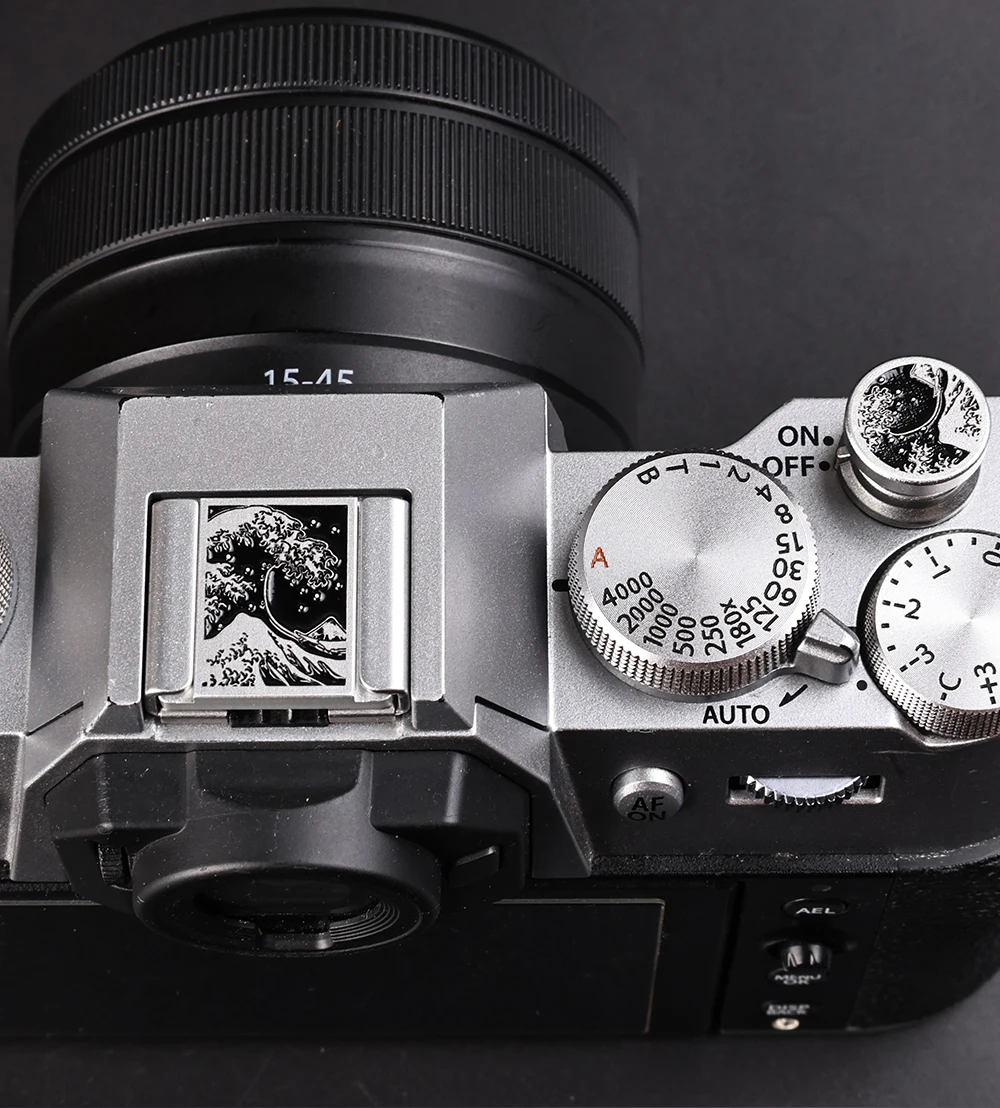 후지필름 XT2 XT3 XT10 XT20 XT50 X100V X100VI XT30II XT30III 셔터 나사형 버튼 세트에 적합한 금속 카메라 핫슈 커버