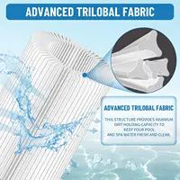 ตลับกรองสระว่ายน้ำสำหรับประเภท A/C หรือ III แบบใช้ซ้ำได้ กรองน้ำได้อย่างมีประสิทธิภาพและช่วยให้น้ำสะอาด 2