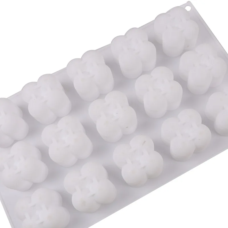 

Silicone Chocolate Mold for DIY Cake, Kitchen Accessories, Ice Cubes, Biscuit, Pastry, Manual Baking Mould, 15 Cavity