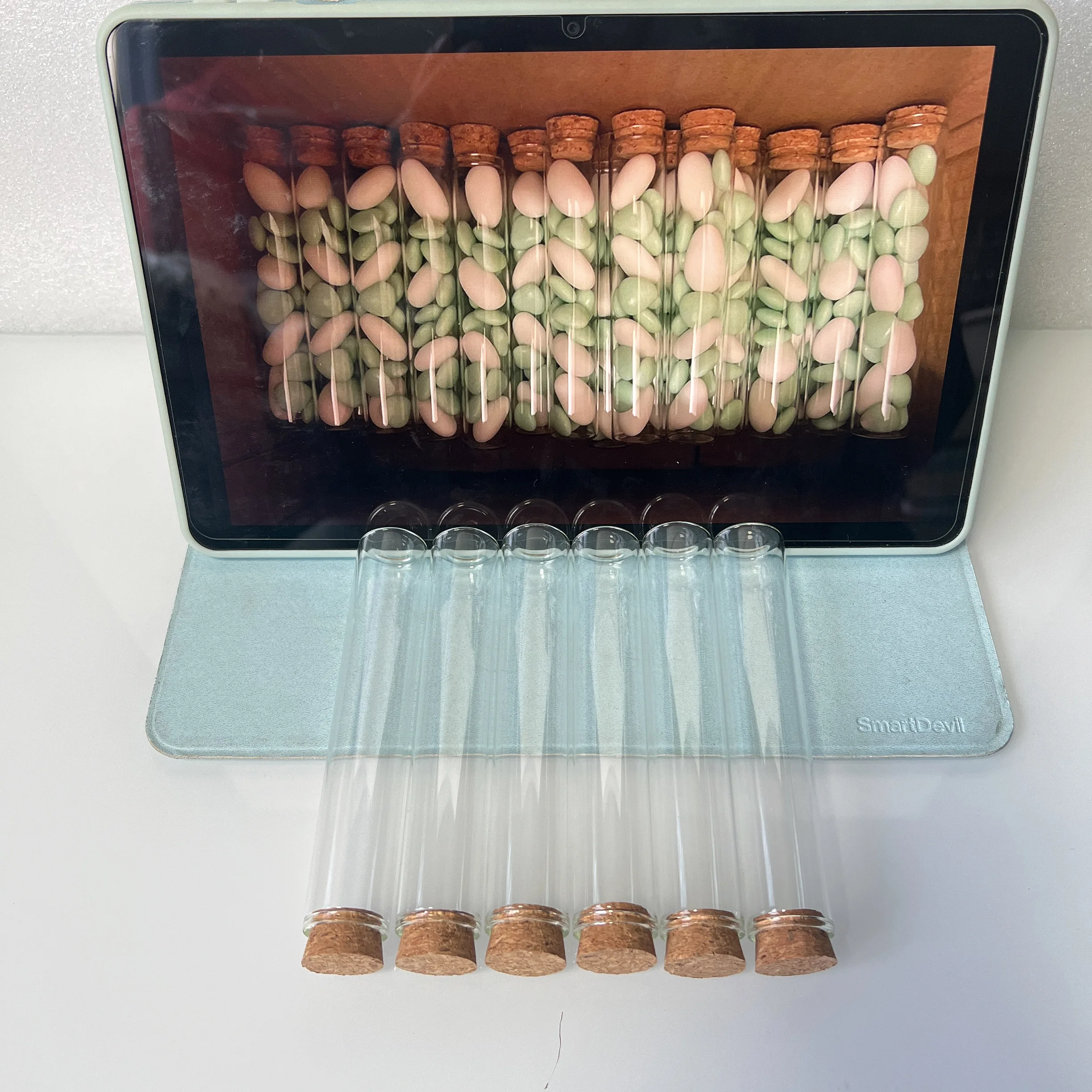 28 Pcs 30ml Glass Bottles Cork Stopper Mini Test Tube Jars Tiny Containers for DIY Wedding Gifts Wishing Bottles Home Decor 6