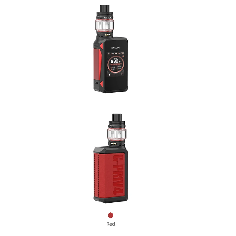 Original SMOK G-PRIV 4 Kit 230W PRIV 4 Mod Vape With 6.5ml TFV18 Mini Tank Fit V18 Mini Mesh Coil Electronic Cigarette Vaporizer