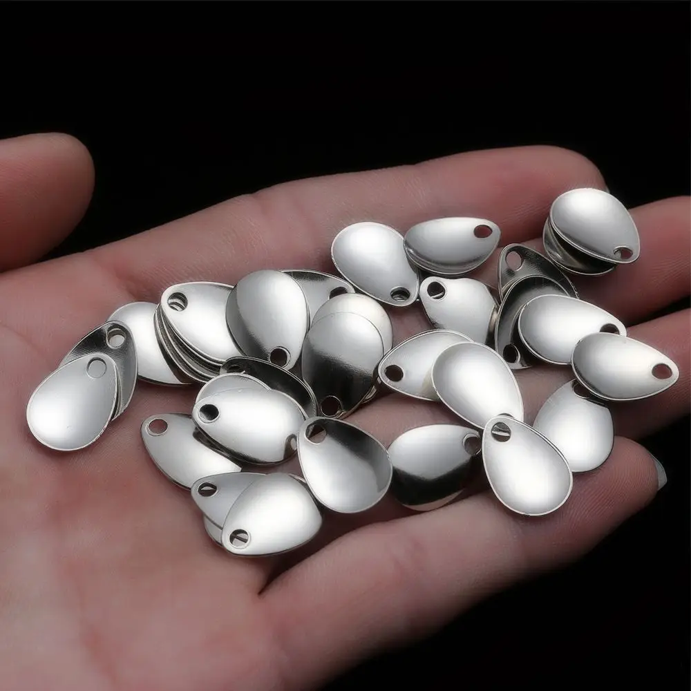 50PCS Fishing Attractor Spinner Accessory Fishing Flattie