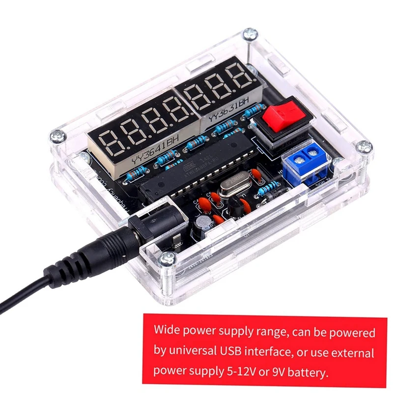 쉘 카운터 포함 주파수 계량기, 10Mhz 주파수 계량기, DIY 키트, AVR 주파수, 0.000 001Hz 해상도