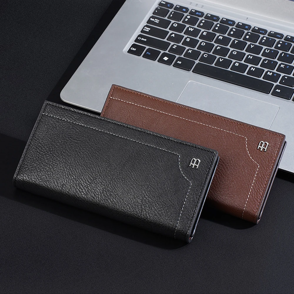 1Pcs Large-Capacity Men's Long Wallet with Zipper Coin Pocket, Multiple Card Slots, Multifunctional Business Wallet, Business Casual Travel Portable Gift