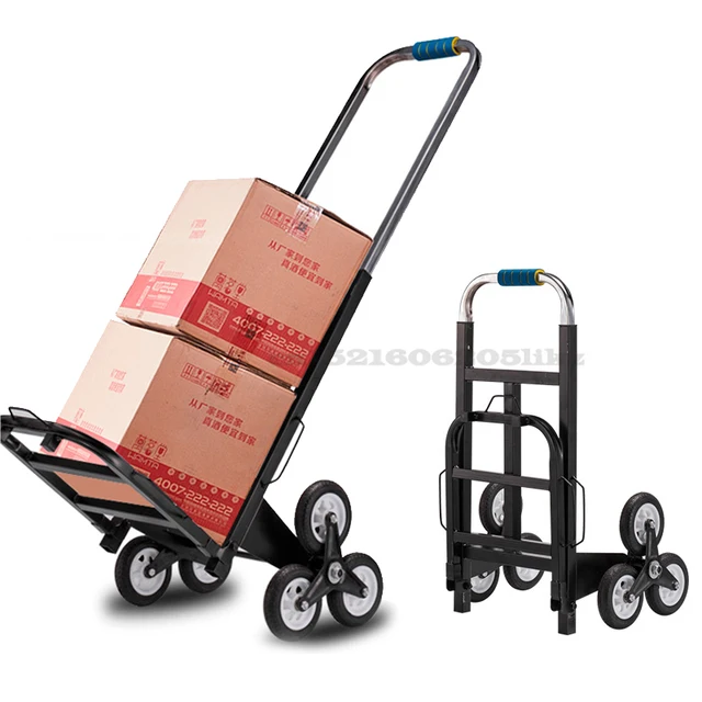 Hand Cart Push Car Heavy King Moving Cargo Trailer Húzza Meg Az Árukat A Lépcsőn