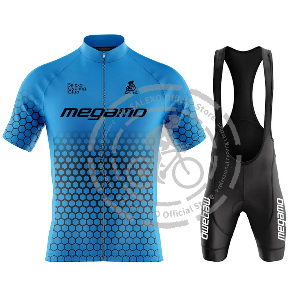 Megamo Team Cycling Jersey Set Men Racing Bicycle Clothing Short Sleeve Mountain Bike Clothes Wear Ropa Maillot Ciclismo