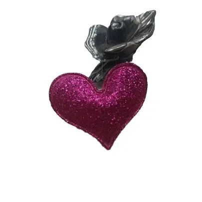 Handmade DIY Korean Style Hair Accessories Fine Powdered Heart Shaped Children's Headwear Clips Decorative Cake Decoration Acces