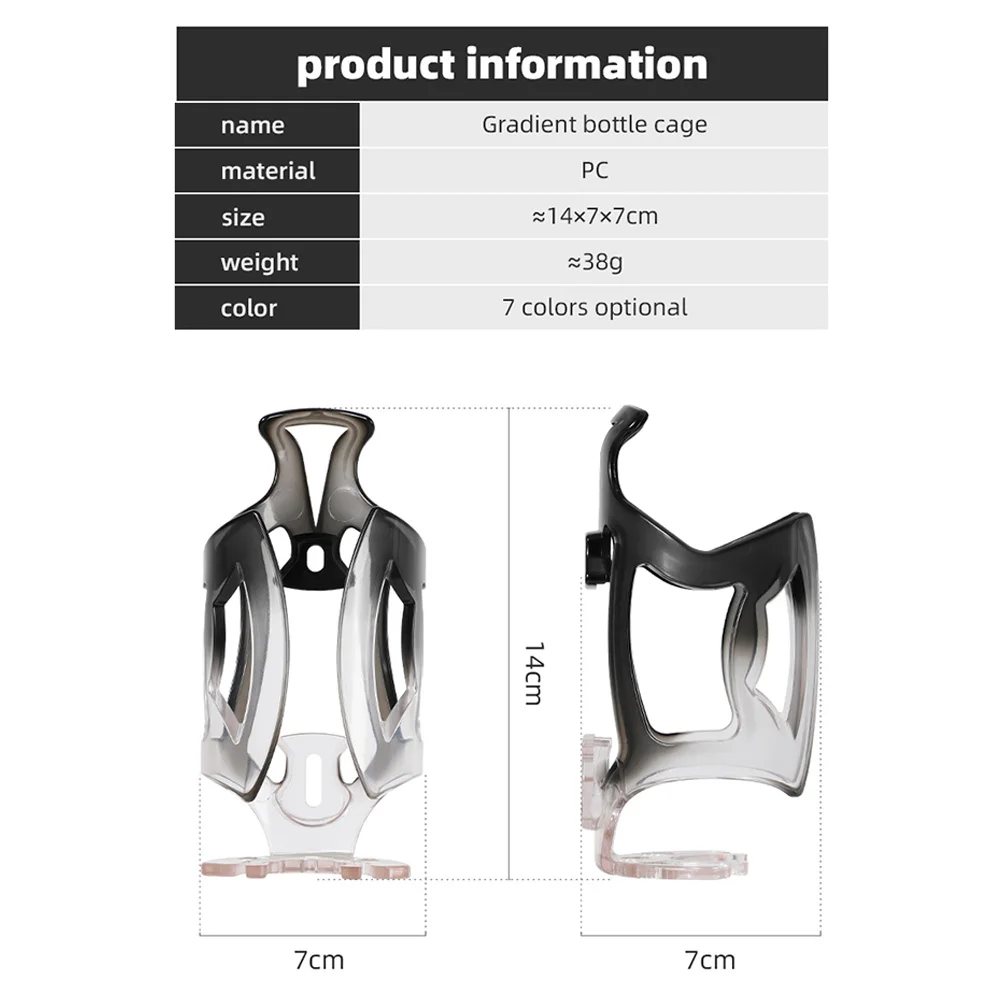 Bike Water Bottle Cage Lightweight Road Mountain Bicycle Bottle Holder Anti Slip Durable PC Bicycle Drink Kettle Holders