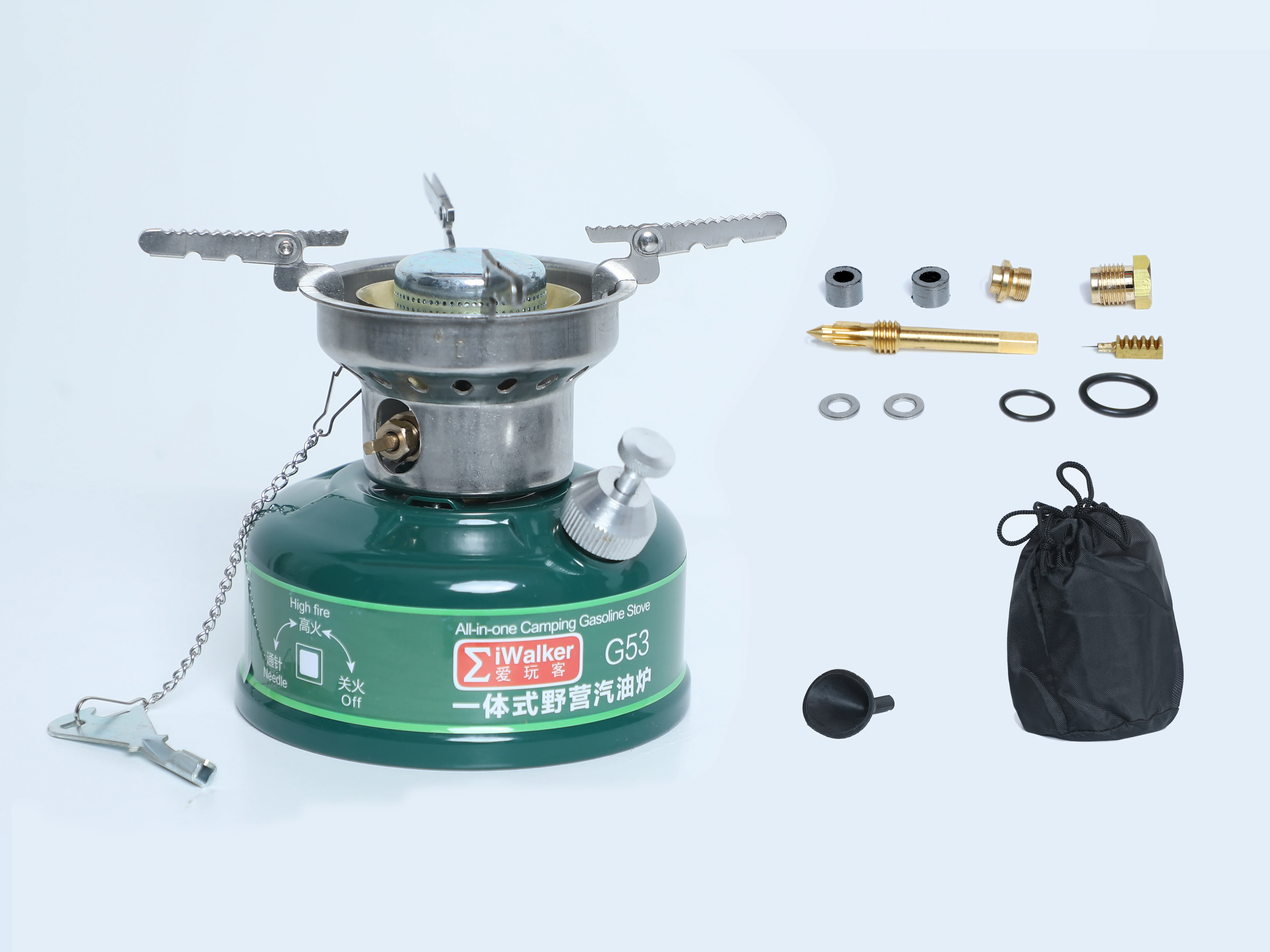 iWalker G53 Camping Gasoline Stove No Noise Oil Furnace Picnic Burners