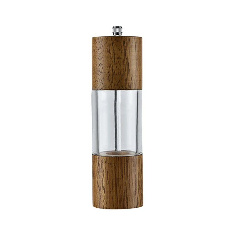 Antique Color Wooden Pepper Mill Manual Salt Spice Grinder With Adjustable Ceramic Core Pepper Grinder Kitchen Accessories Tool