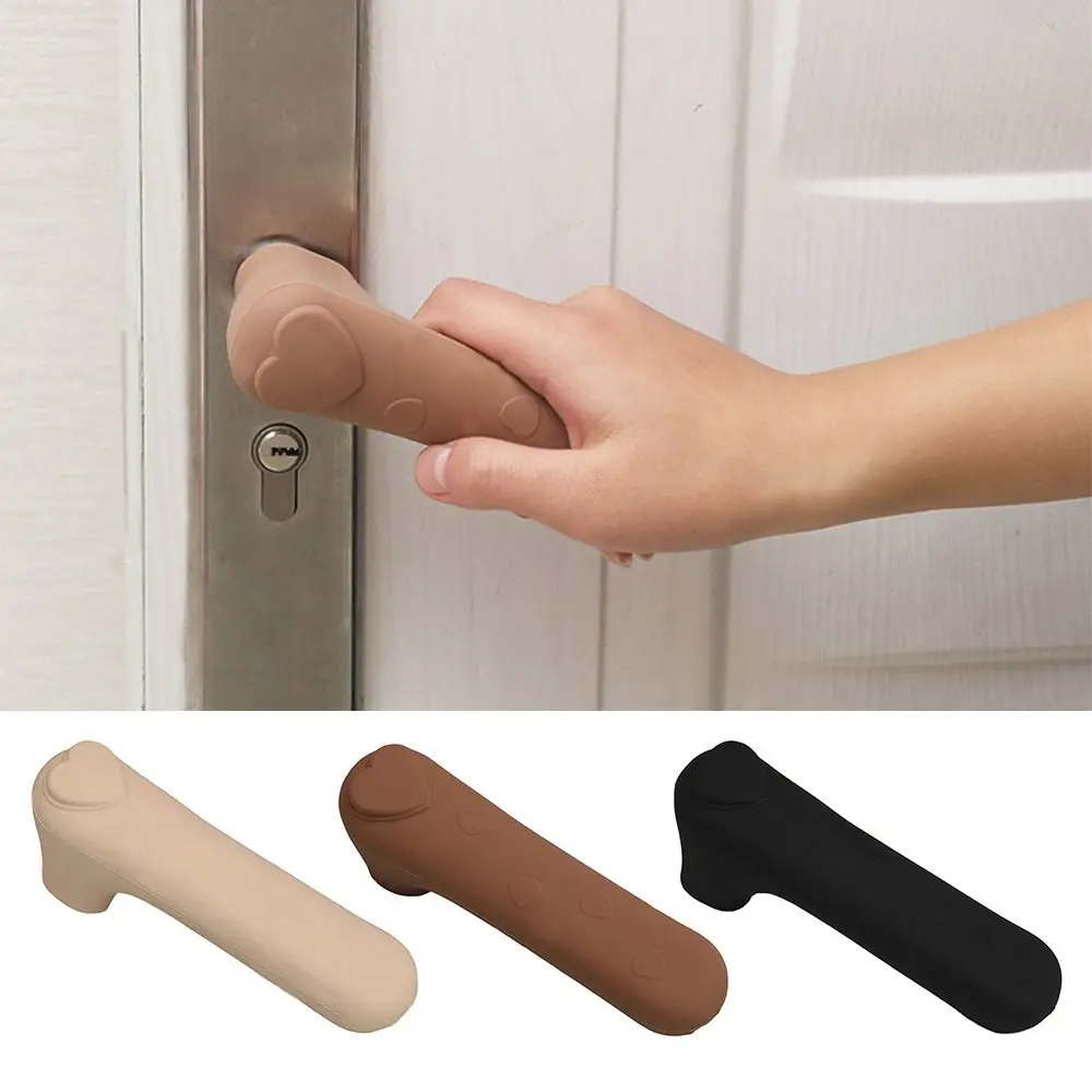 Door Knob Cover Silicone Door Handle Glove Wall Protectors Knob Protective Anti Collision Static Mat Home Accessories