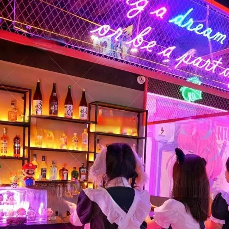 Creative Counter Bar Cabinet Tavern Restaurant Cellar Modern Background Wine Rack Storage Schrank Nightclub Furniture