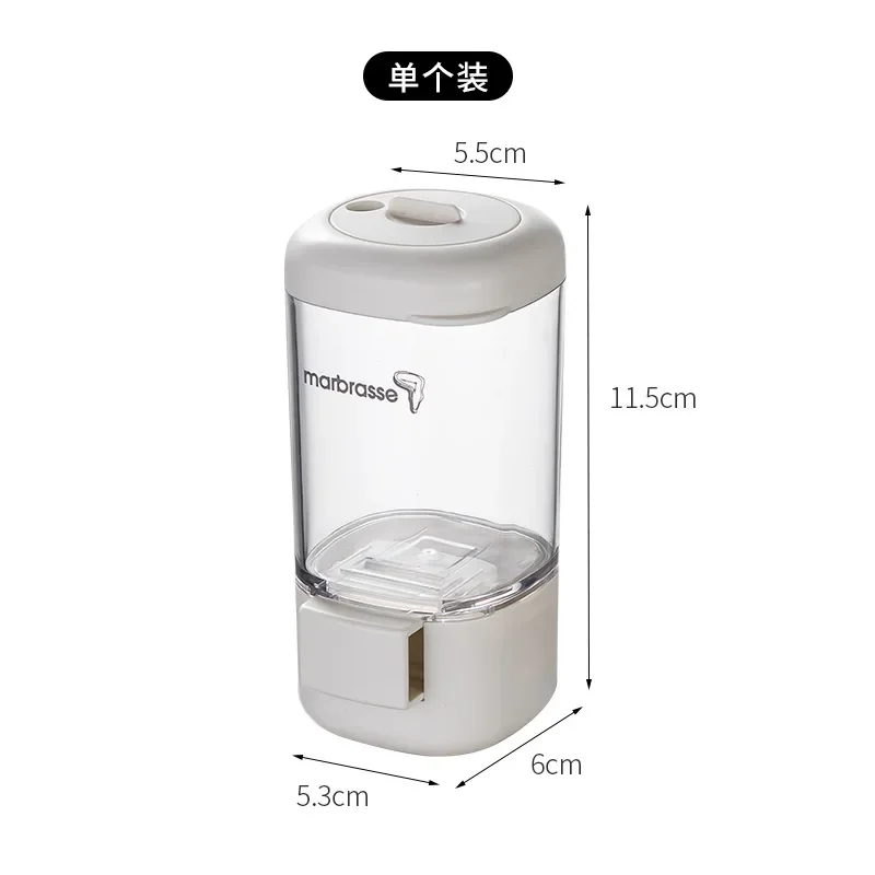 2g Metering Salt Shaker Push Type Salt Dispenser Tank Sugar Bottle Shaker Canister Quantitative Spice Seasoning Box