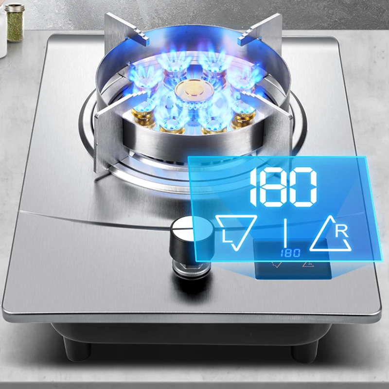 Gas Stove Single Stove Household Desktop Liquefied Gas Natural Gas Stove Embedded Stainless Steel Fierce Fire Stove 2