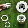 2 Pcs Golf Putting Green Hole Cup Rings Thicken Plastic White Outdoor Golf Training Aid Tool Accessories 5
