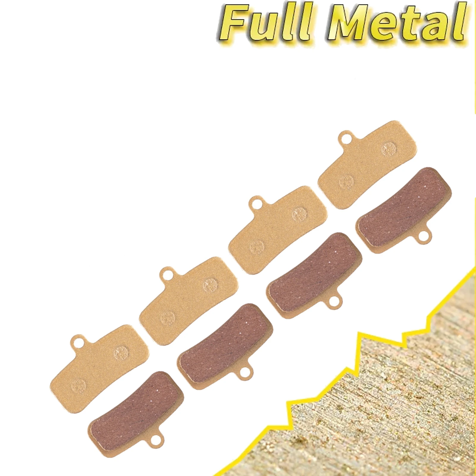 4 Pairs Bicycle Brake Pads For SHIMANO D03S D02S Saint BR-M810 BR-M820 Deore XT BR-M8020 BR-M8120 Metal Brake Sheeet
