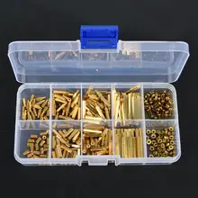 

320Pcs M2 Brass Hex Standoff Nut Spacing Screw Assortment Set Male Female Threaded Hollow Pillar PCB Motherboard Spacer Standoff