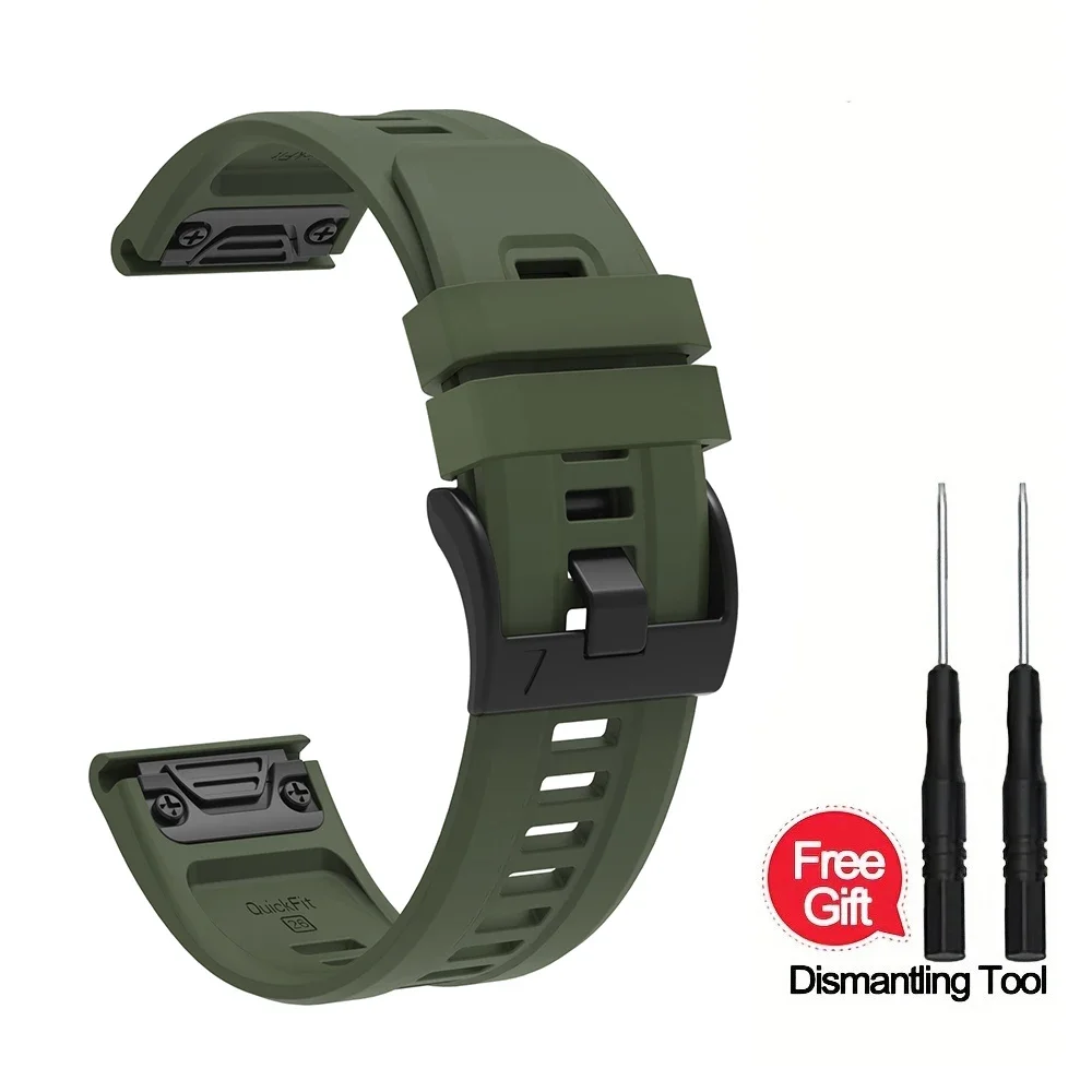 Silicone QuickFit Watch Band - Premium 22mm/26mm Strap