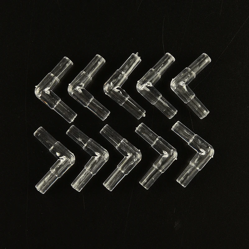 10 Pieces Plastic Aquarium Air Tee Joints T 3 Ways Joints T-junction Fish Tank Air Pump Line Tubing Pipeline Connectors aquarium air pump accessories aquarium accessories
