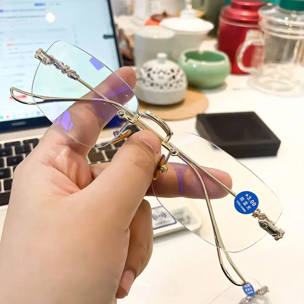 Anti-Blaulicht Brille Augenschutz photo chrome Sonnenbrille Metall übergroße Brille Männer Frauen Blue Ray Blocking Brillen – Detail 19