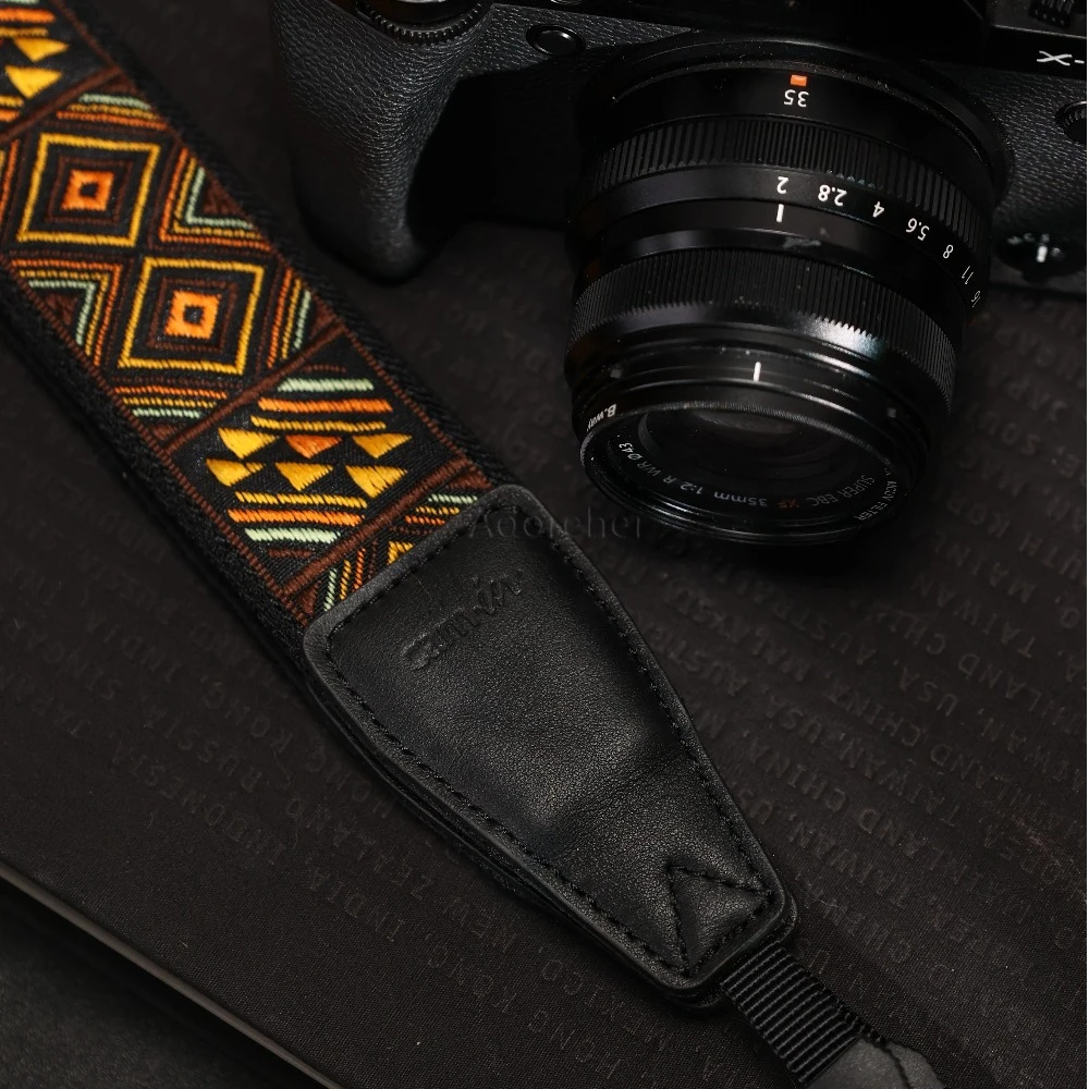 Adjustable Embroidered Style Digital Camera Shoulder Strap Micro Single Strap Accessories