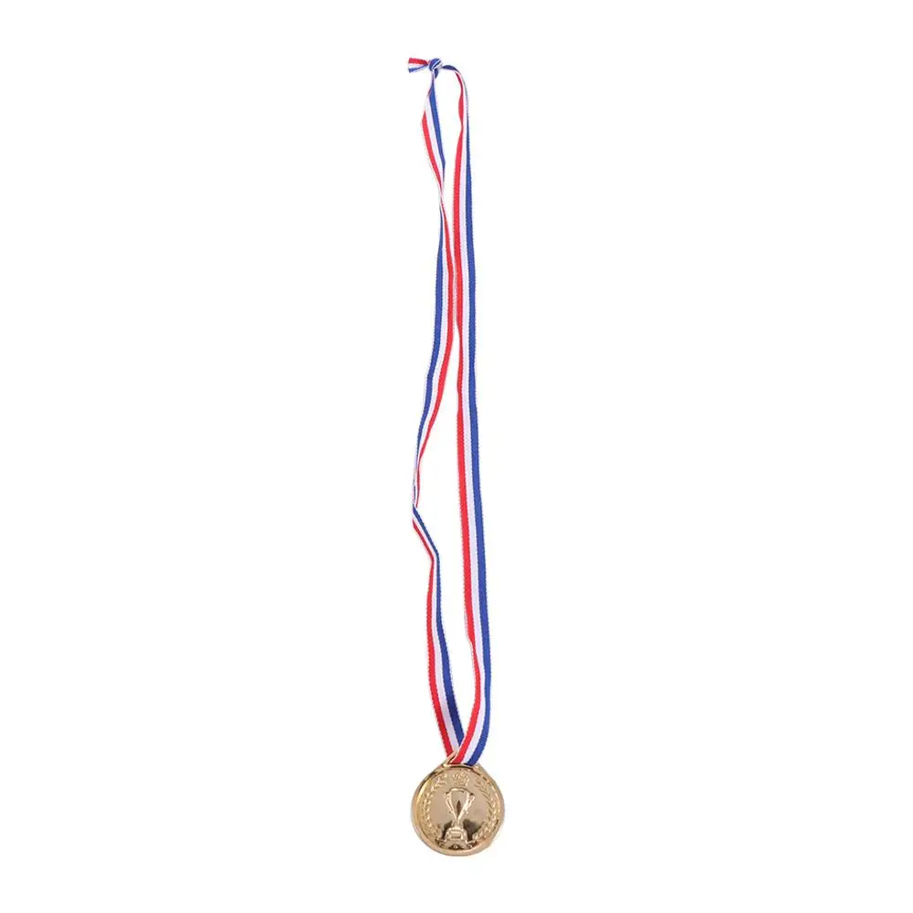 Award medals winner gold silver bronze dancing sports children running swimming plastic