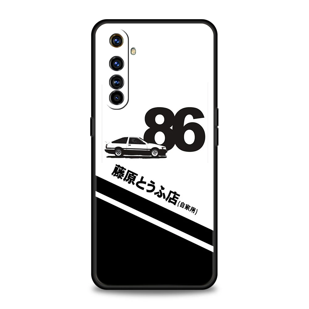Initial D AE86 Themed Silicone Phone Case Cover