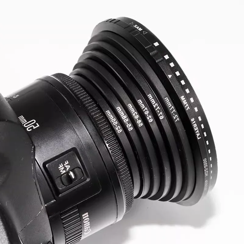 Vhbw Anello Adattatore Step-Up 50mm -> 58mm In Metallo Nero Per Obiettivi Fotocamera - 5