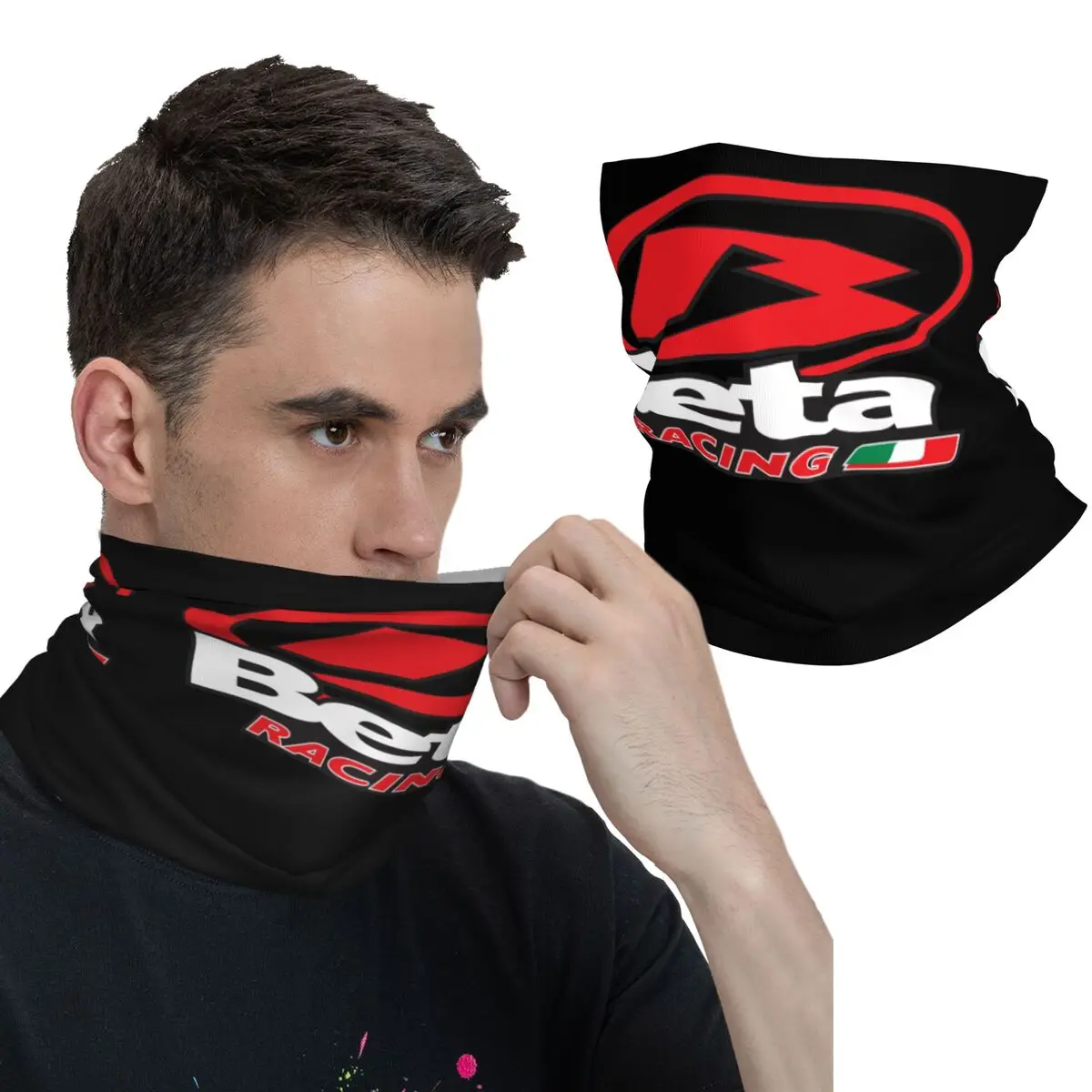 

Motor Motorsports Beta Racing Bandana Neck Gaiter Motorcycle Balaclava Enduro Cross Wrap Scarf Rider Headband for Men Breathable