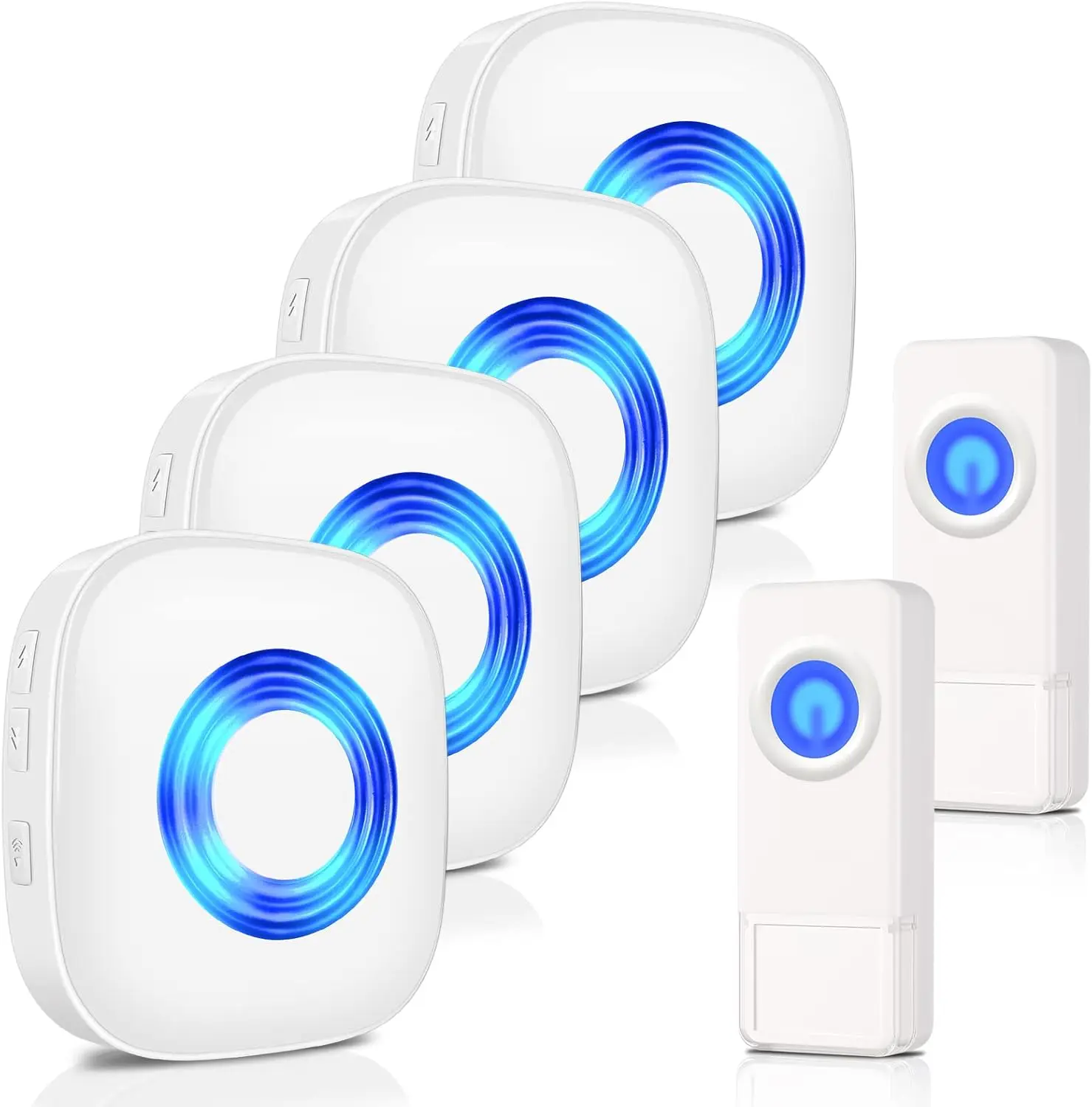 1300 Feet Wireless Waterproof Doorbell Kit with Melodies