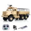 CROSSRC 1/12 Scale RTR TC6 Vehicle Radio Control Painted Finished Military Truck 6WD Light Sound Smoke 2 Speed Transmission 1