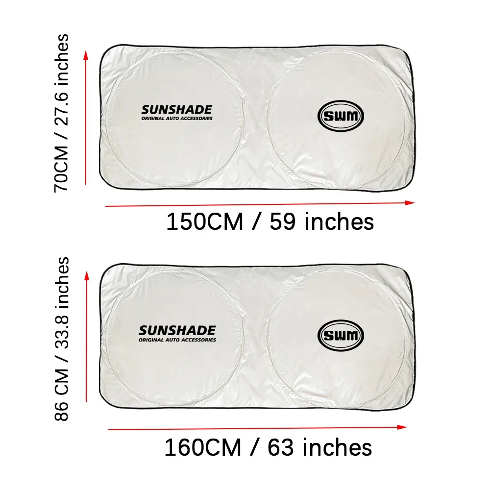 Car Windshield Sunshade Cover Heat Isolate Cover For SWM G01 G05 Swm X3 X7 EROE X2 G01F G03F Shineray SUV Accessories